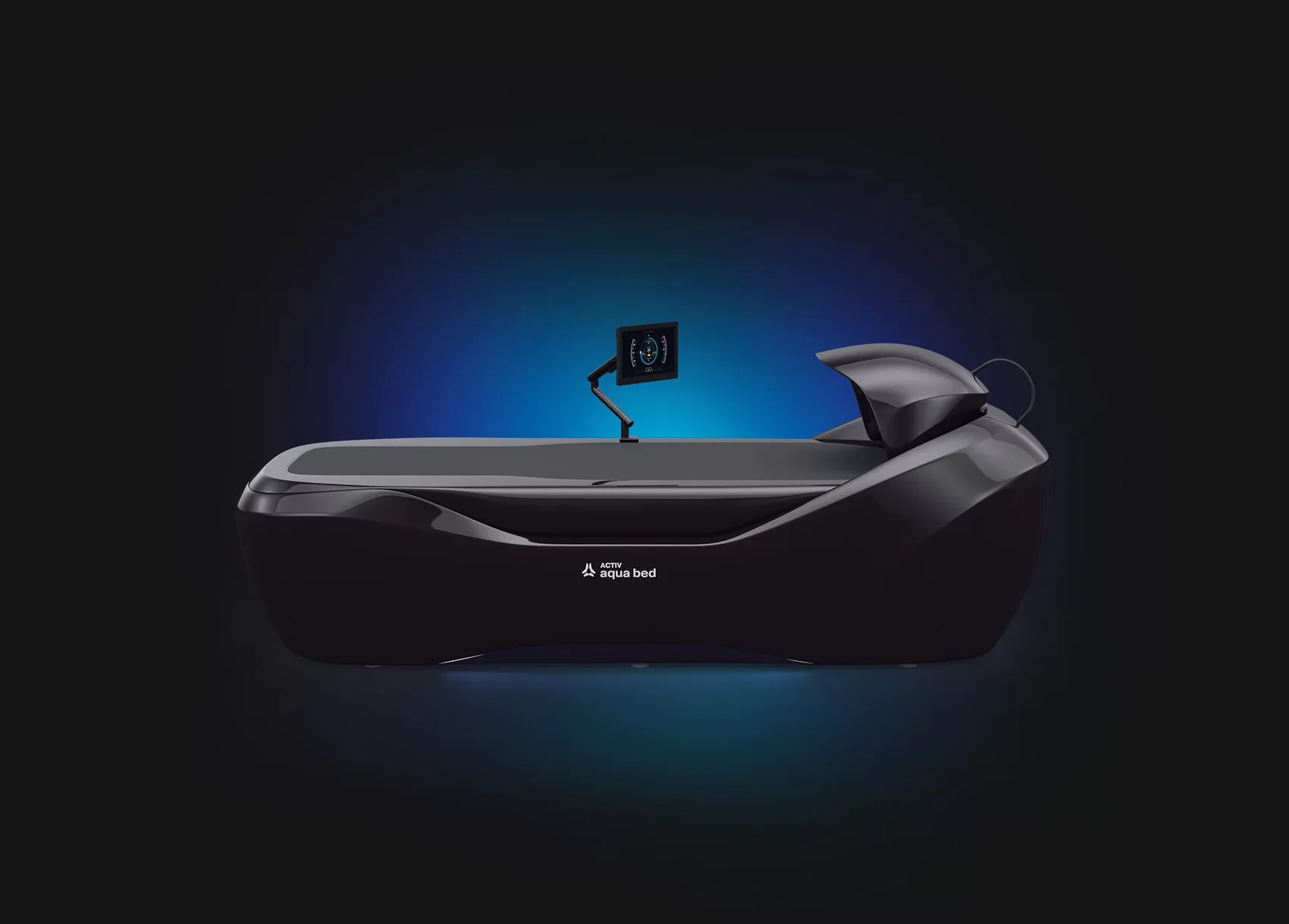 Activ Aqua Bed com iluminação LED azul na base