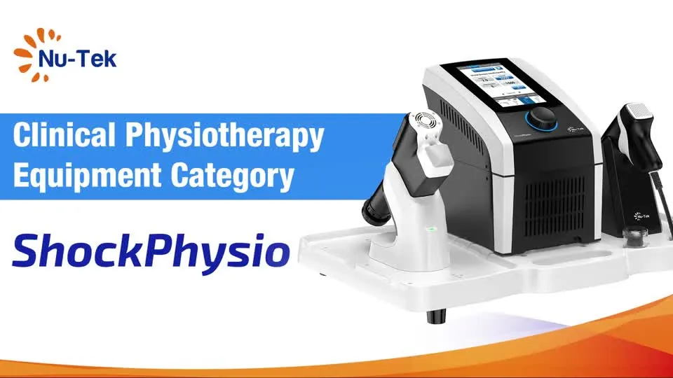 Equipamento de ondas de choque ShockPhysio, da Nu-Tek